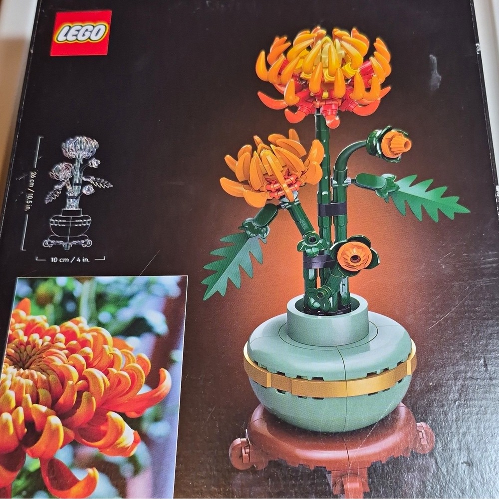 LEGO Botanicals Chrysanthemum 10368 278 Pcs Sealed Little Box Ding Still Intact